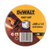 Dewalt DT3507 Δίσκος Κοπής Μετάλλου Inox Σε Μεταλλικό Κουτί 10 τμχ 125 x 1 x 22.2 mm - DT3507