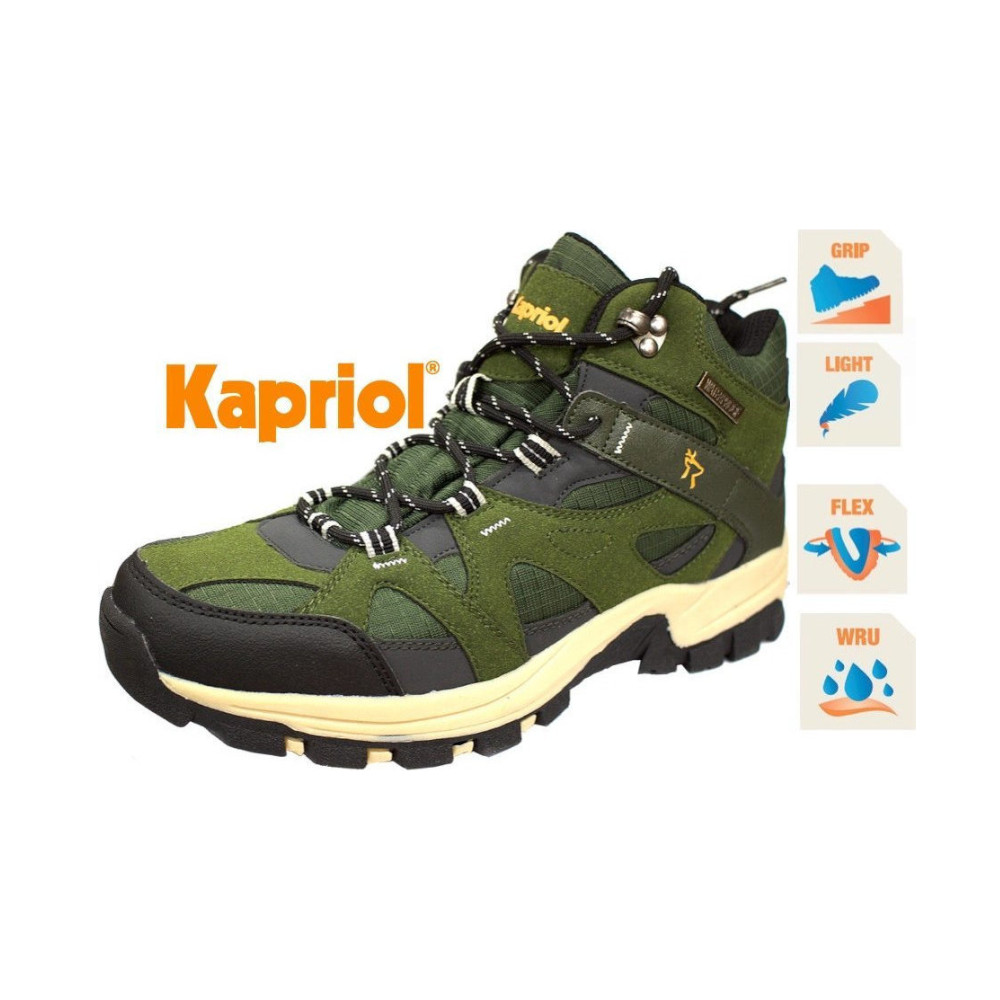 Kapriol Παπούτσι Εργασίας Running High Λαδί - Κ43524