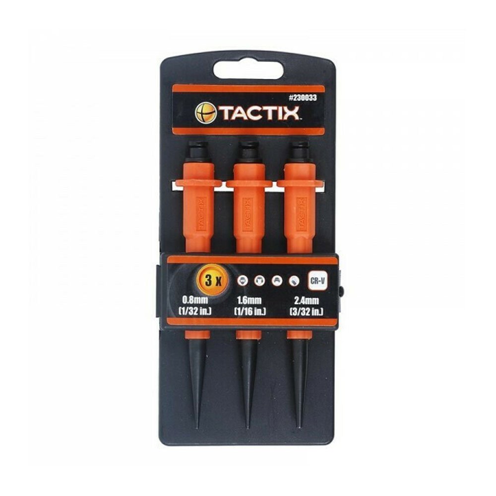 Tactix Σετ Ζουμπάδες Με Πλαστική Λαβή (0.8-1.6-2.4mm) 3τμχ - 230033