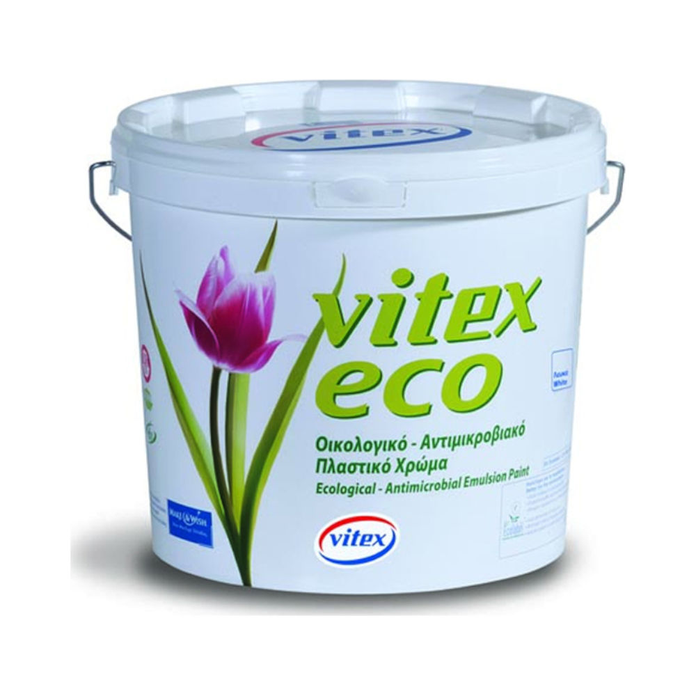 Vitex Eco Πλαστικό Χρώμα Οικολογικό για Εσωτερική Χρήση Λευκό - 1004802